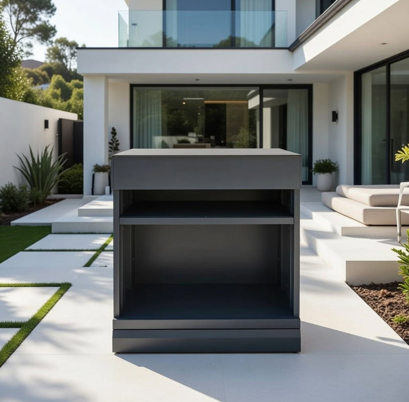 GRLLR Outdoor Kitchen Connect Open Shelve Unit | 80cm