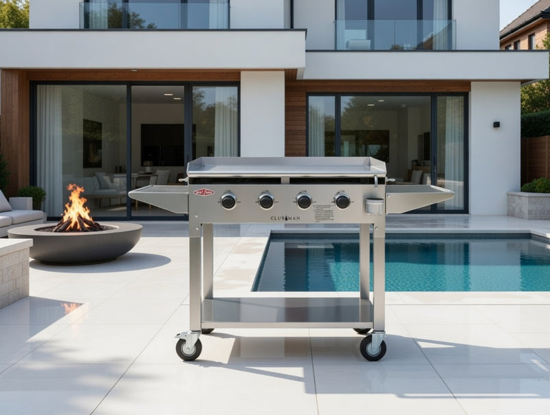 Beefeater Clubman 4 Burner Gas BBQ Stainless Steel