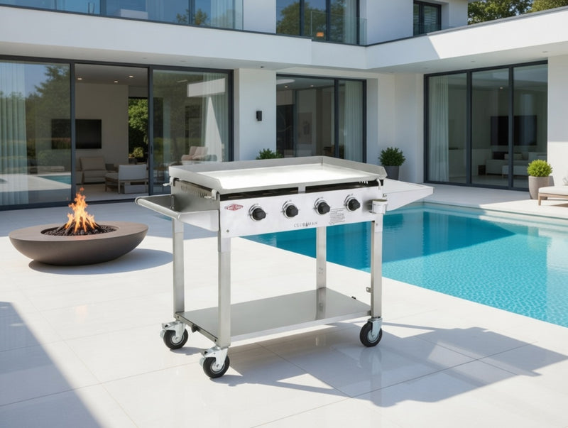 Beefeater Clubman 4 Burner Gas BBQ Stainless Steel