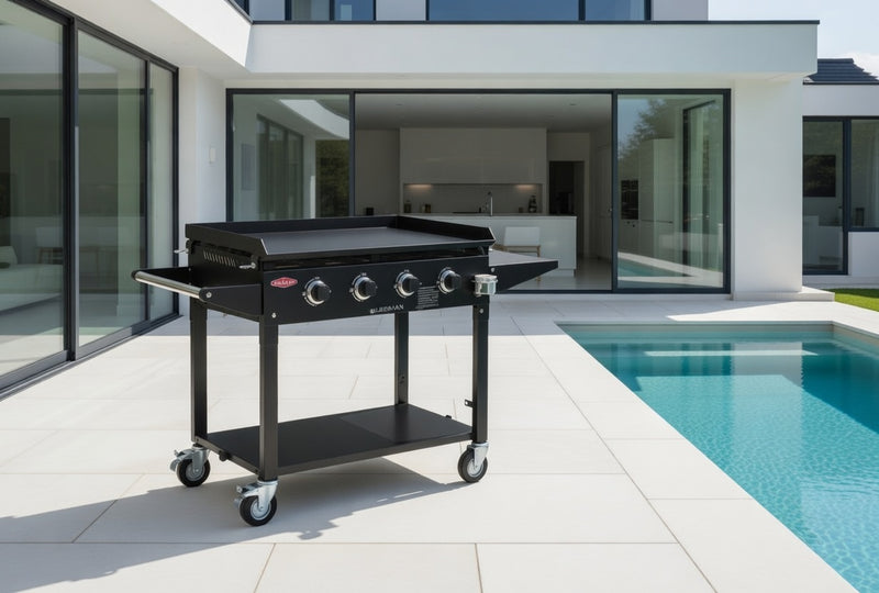 Beefeater Clubman Catering Hot Plate Barbecue 4 Burner Gas BBQ