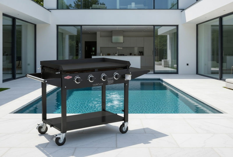 Beefeater Clubman Catering Hot Plate Barbecue 4 Burner Gas BBQ