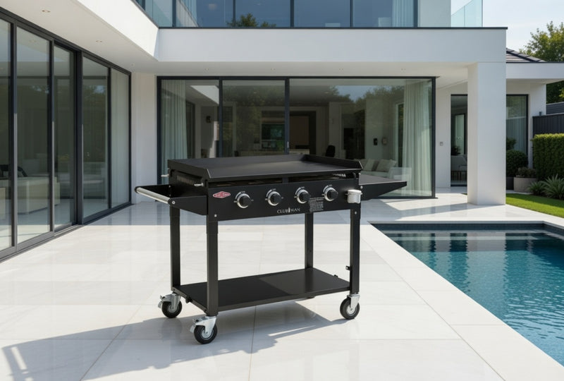 Beefeater Clubman Catering Hot Plate Barbecue 4 Burner Gas BBQ