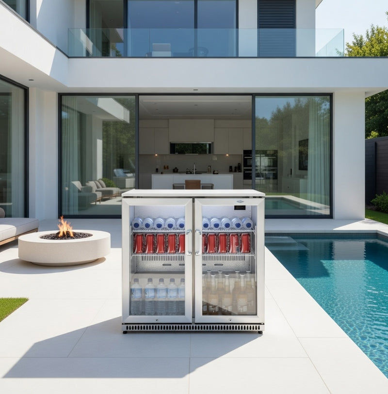 BeefEater Outdoor Double Door Fridge