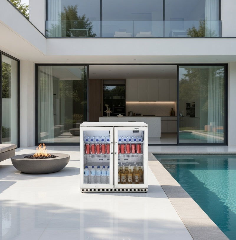 BeefEater Outdoor Double Door Fridge