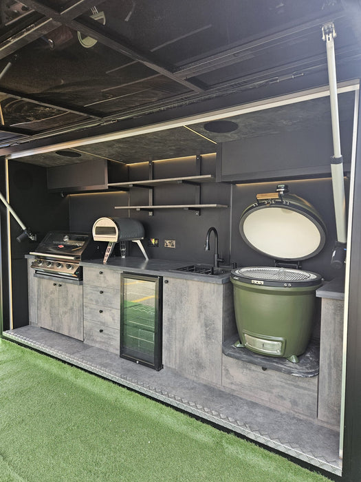Outdoor kitchen and K-Pod Luxe - Cement - 3.8m