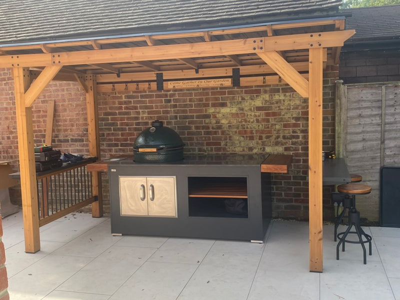 Grillandia Outdoor Kitchen XL Green Egg and Weather Cover - 2M