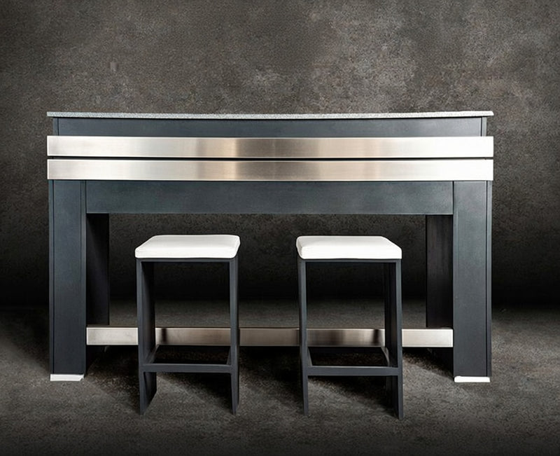 Grillandia Outdoor Bar with Stools and Weather Cover - 2M