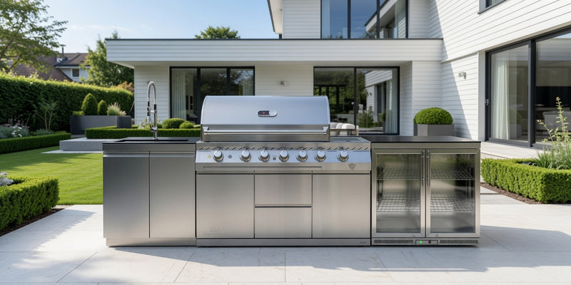 Whistler Outdoor Kitchen 6 Burner BBQ, Fridge, and Sink | 3M