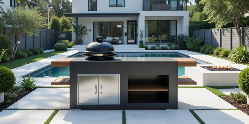 Grillandia Outdoor Kitchen and Bastard Kamado Grill | 2M