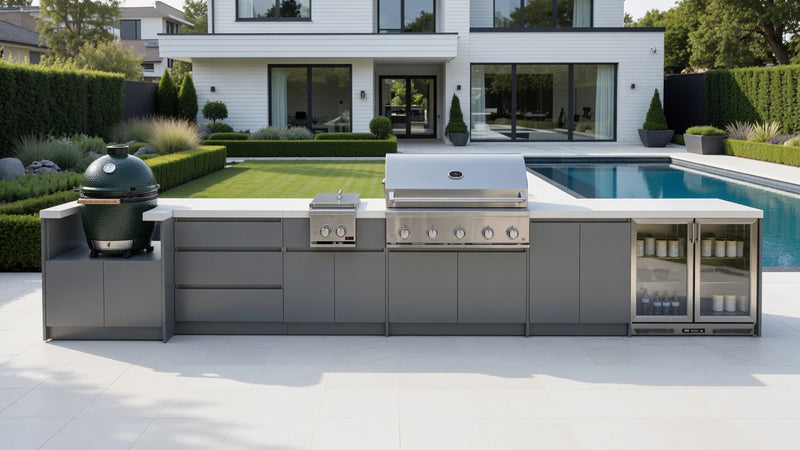 Whistler Fairford Outdoor Kitchen with Burford 5 Burner BBQ | 5.2M Full-Length