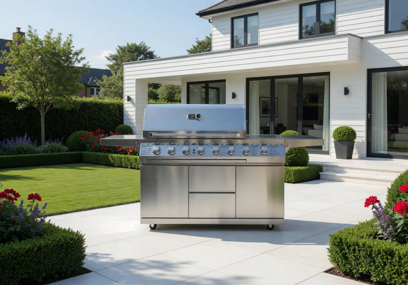 Whistler Cirencester 6-Burner Gas Barbecue and Side Burner | New and Upgraded