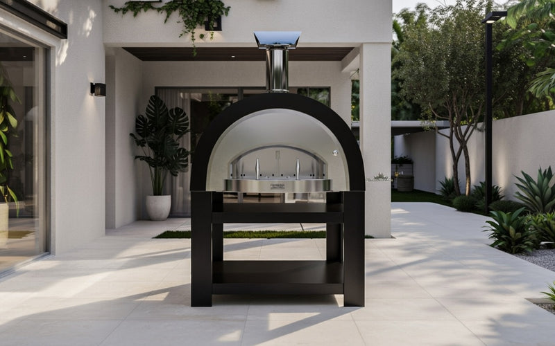Titano Pizza Oven + Trolley Residential & Commercial - Black