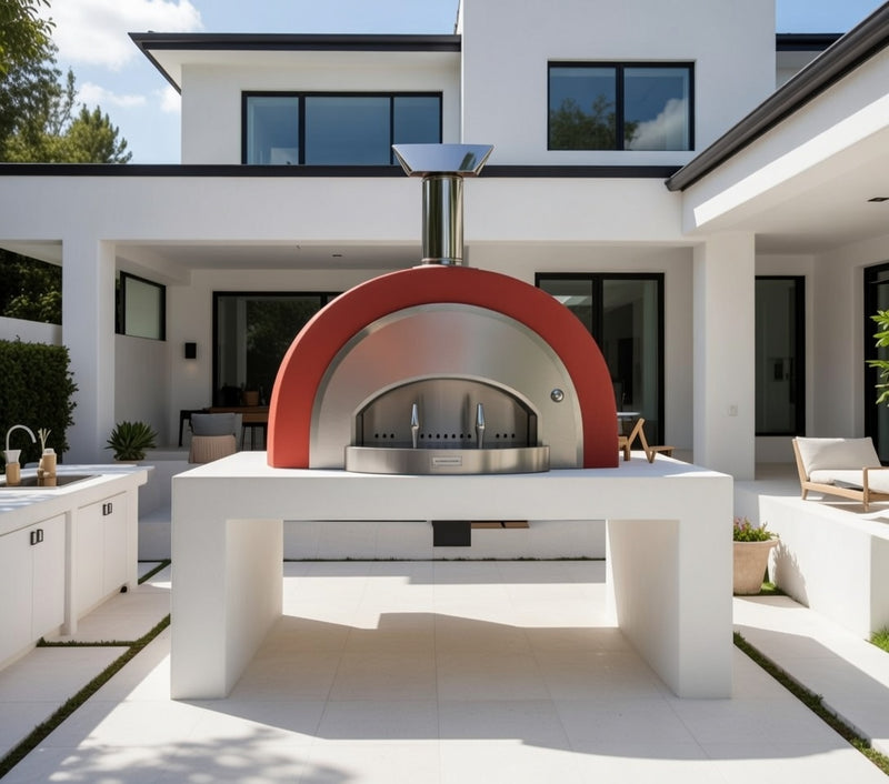 Titano Pizza Oven Built in Residential & Commercial - Poppy Red