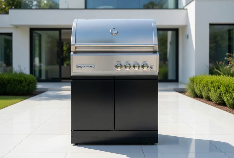 CROSSRAY 4 Burner Gas BBQ Built and Base