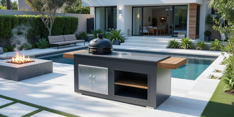 Grillandia Outdoor Kitchen and Bastard Kamado Grill | 2M