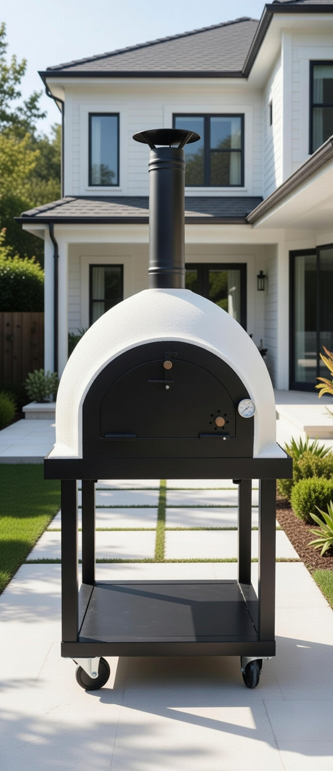 Royal Wood-Fired Pizza Oven and Trolley 80cm