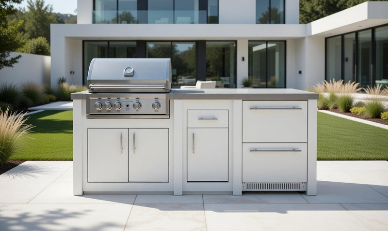 Grandpro by Stoll Aluminum Outdoor Kitchen Pro Elite and Double Drawer Fridge | 2.3M