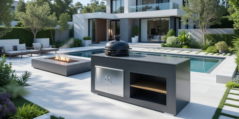 Grillandia Outdoor Kitchen and Bastard Kamado Grill | 2M