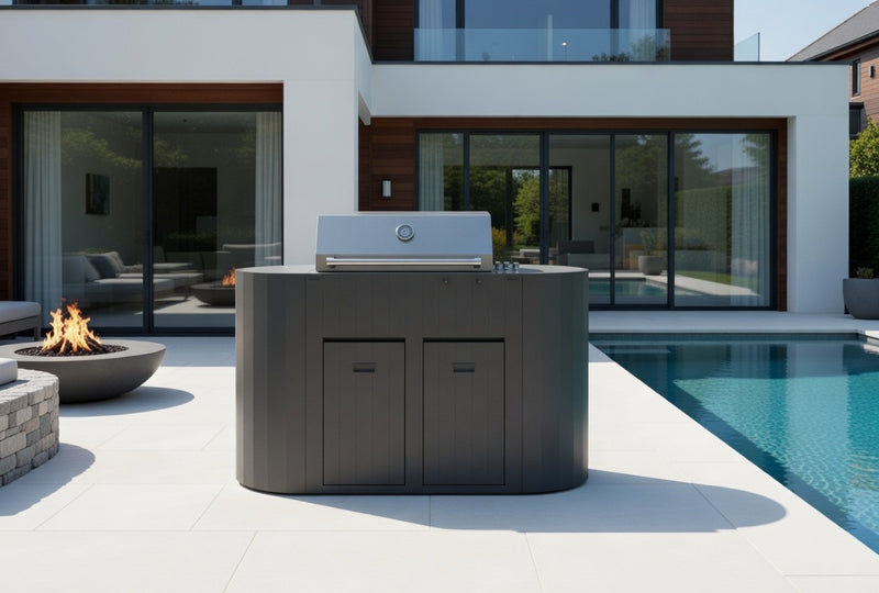 OVO Outdoor kitchens Paired with 3 Burner Gas BBQ, GS | 1.5M