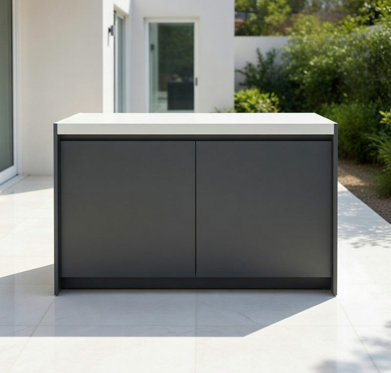 Whistler Fairford Outdoor Kitchen Grey Bar unit 1200cm