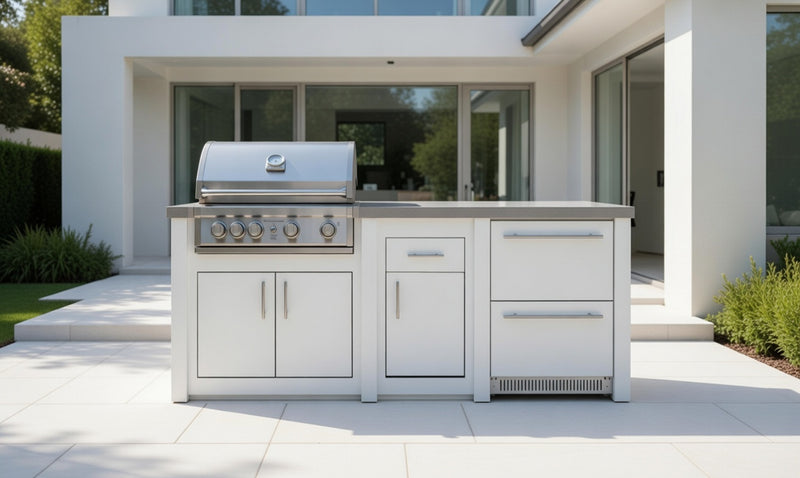Grandpro by Stoll Aluminum Outdoor Kitchen Pro Elite and Double Drawer Fridge | 2.3M