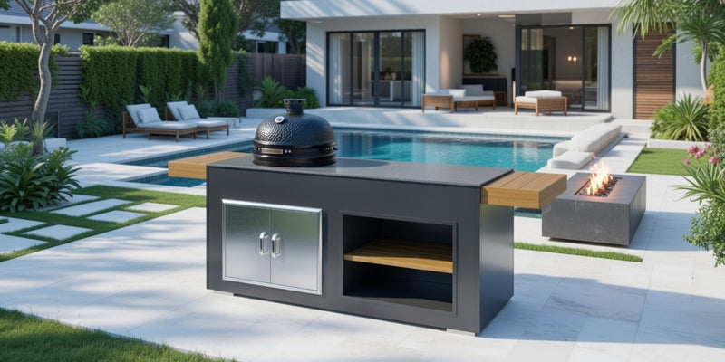 Grillandia Outdoor Kitchen and Bastard Kamado Grill | 2M