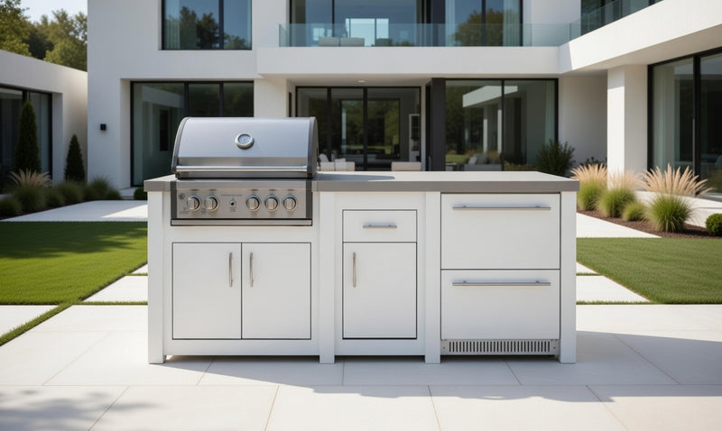 Grandpro by Stoll Aluminum Outdoor Kitchen Pro Elite and Double Drawer Fridge | 2.3M