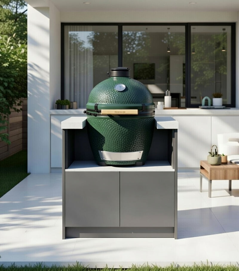 Whistler Fairford Outdoor Kitchen 18" Grey Green Egg & Cabinet 80cm