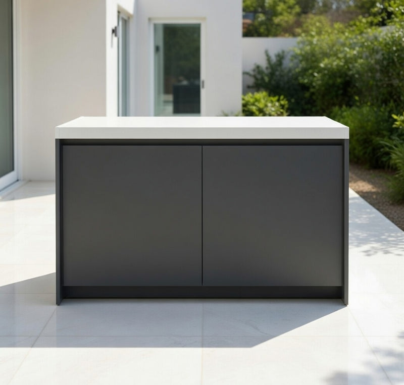 Whistler Fairford Outdoor Kitchen Grey Bar unit 1200cm