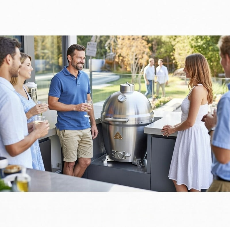 Blaze Cast Aluminium Kamado Grill – Premium Outdoor BBQ