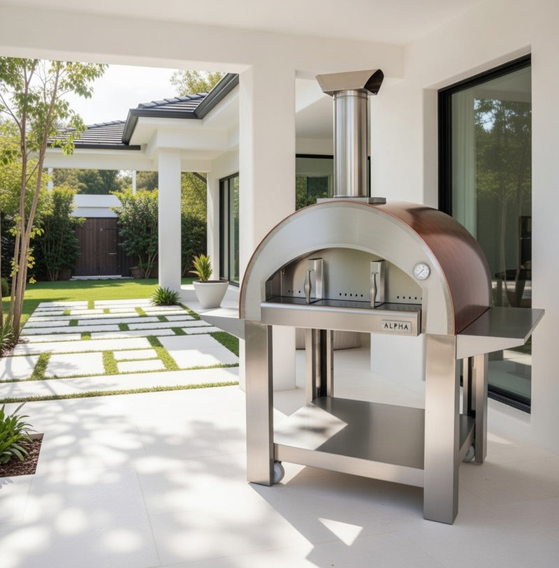 Alpha Pro Grande Wood-Fired Pizza Oven | Antique Copper