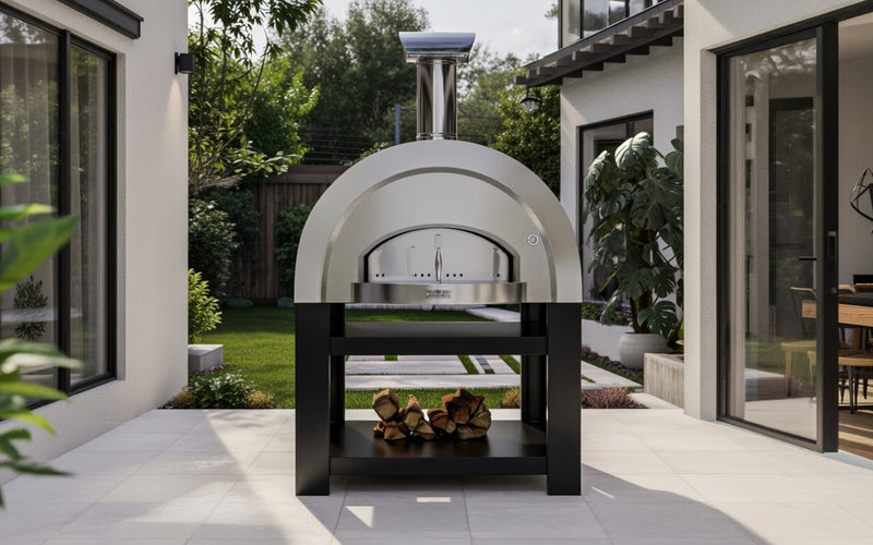 Titano Pizza Oven + Trolley Residential & Commercial - Antique Silver