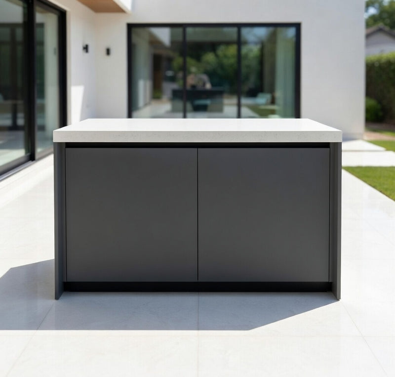 Whistler Fairford Outdoor Kitchen Grey Bar unit 1200cm