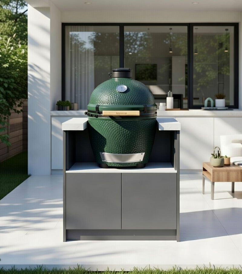 Whistler Fairford Outdoor Kitchen 18" Grey Green Egg & Cabinet 80cm