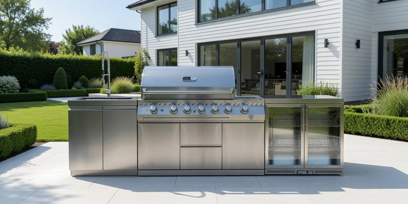 Whistler Outdoor Kitchen 6 Burner BBQ, Fridge, and Sink | 3M