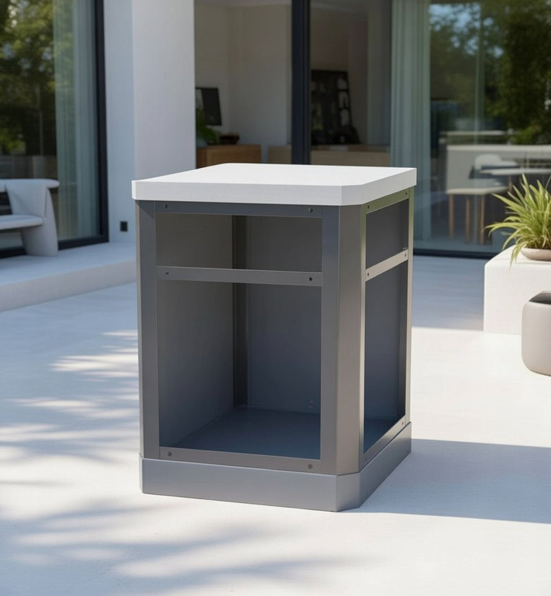 Whistler Fairford Outdoor Kitchen Grey 90 Degree Corner Cabinet 63.5cm