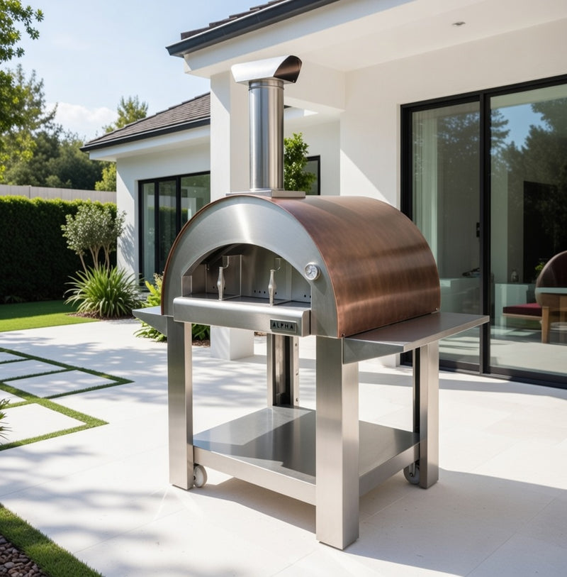Alpha Pro Grande Wood-Fired Pizza Oven | Antique Copper