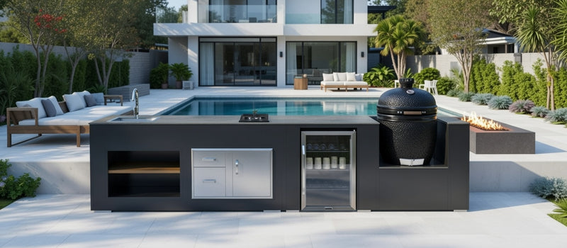 Grillandia Outdoor Kitchen  Bastard Egg, Sink, and Hob | 4.4M