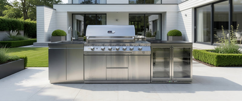 Whistler Outdoor Kitchen 6 Burner BBQ, Fridge, and Sink | 3M