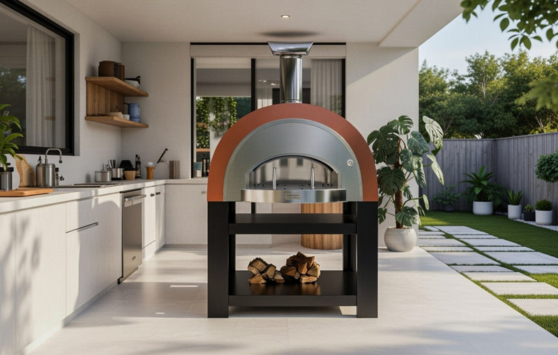 Titano Pizza Oven + Trolley Residential & Commercial - Antique Copper