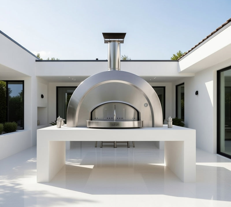 Titano Pizza Oven Built in Residential & Commercial - Antique Silver