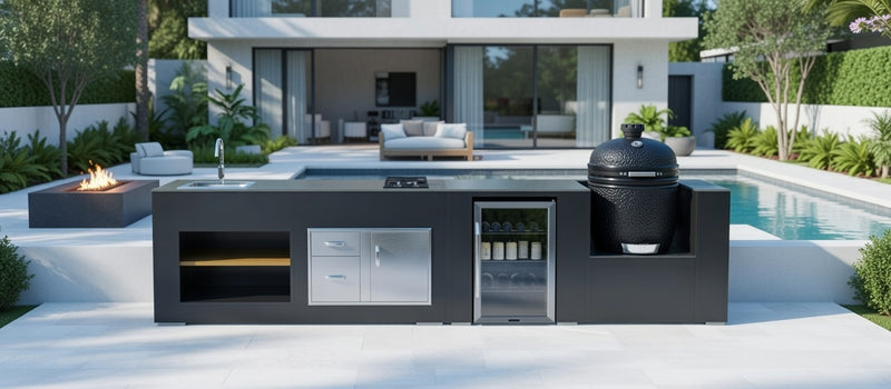 Grillandia Outdoor Kitchen  Bastard Egg, Sink, and Hob | 4.4M