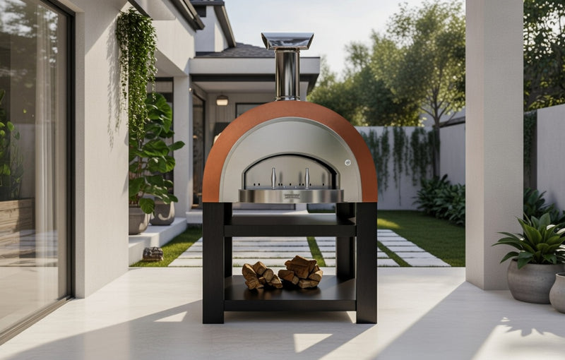 Titano Pizza Oven + Trolley Residential & Commercial - Antique Copper