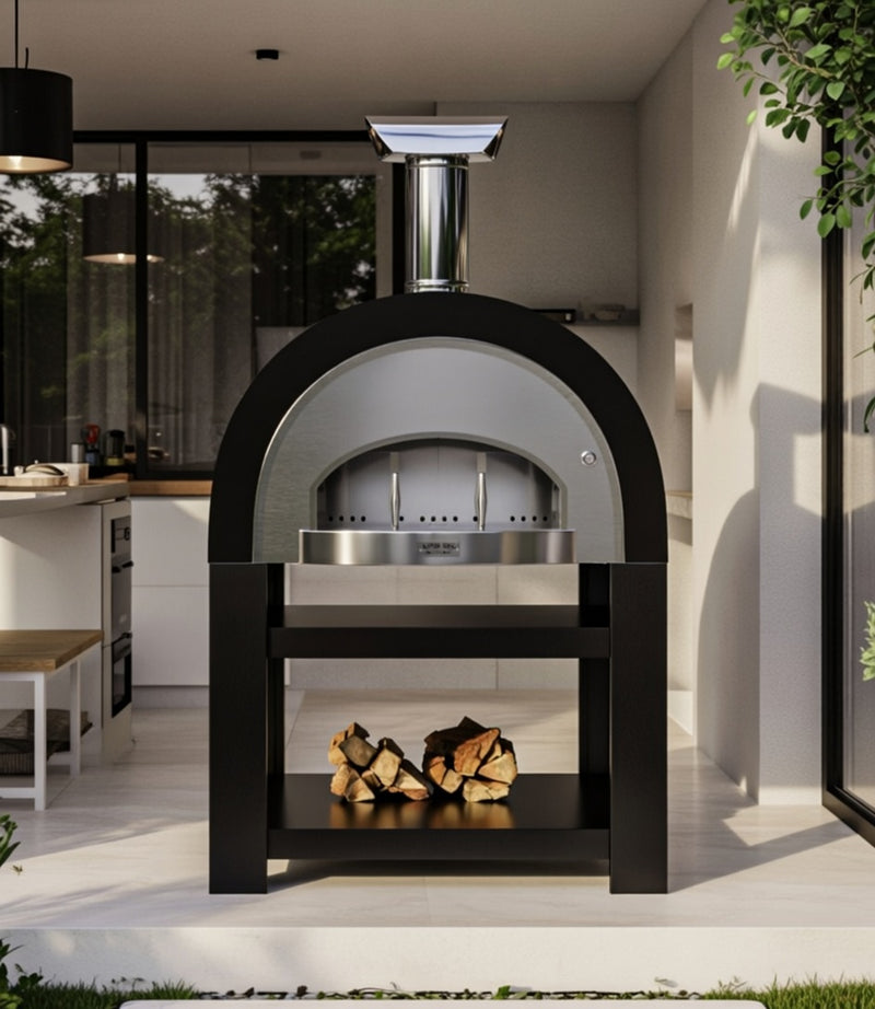 Titano Pizza Oven + Trolley Residential & Commercial - Black