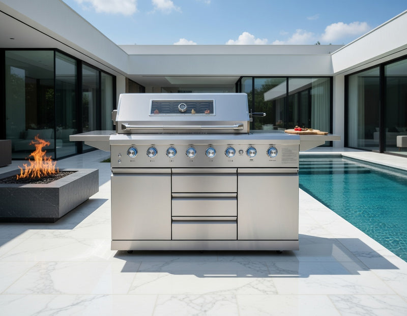 Norfolk Outdoor Kitchen Absolute 6B and Side Burner