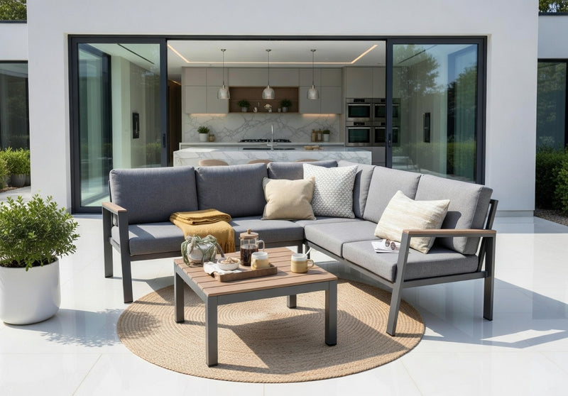 Norfolk Leisure Easton Anthracite Corner Set