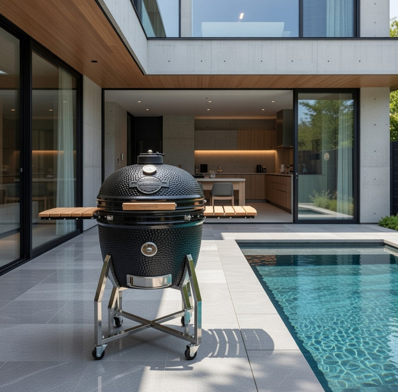 Yakiniku XXL Large 24" Kamado Grill and Trolley Complete