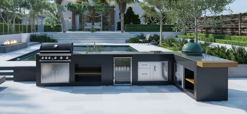 Grillandia Outdoor Kitchen Maxim G5, Big Green Egg and Weather Cover