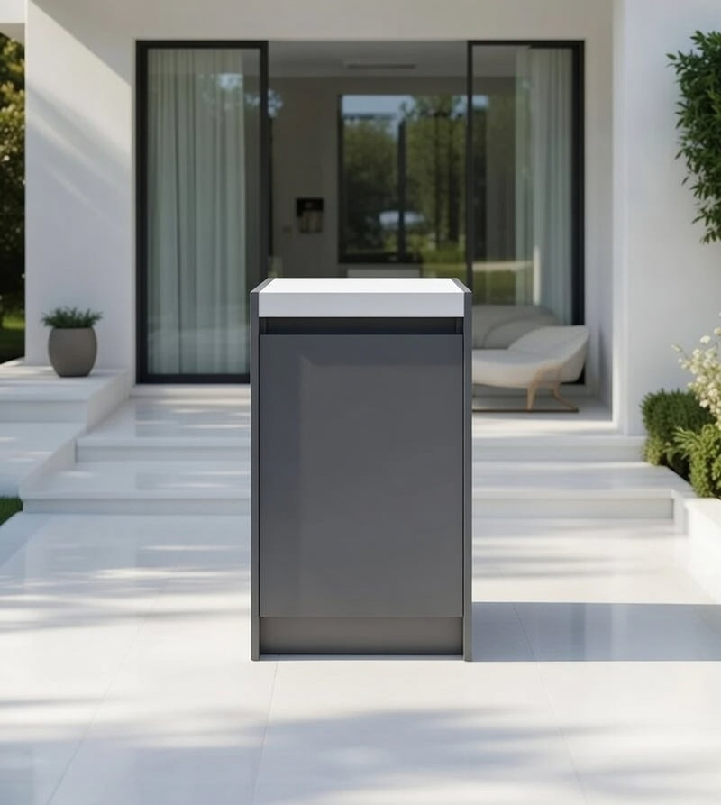 Whistler Fairford Outdoor Kitchen Grey Single Door Cabinet