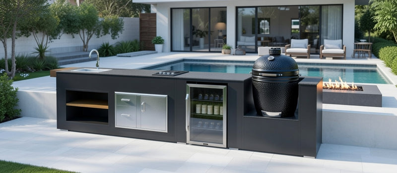 Grillandia Outdoor Kitchen  Bastard Egg, Sink, and Hob | 4.4M